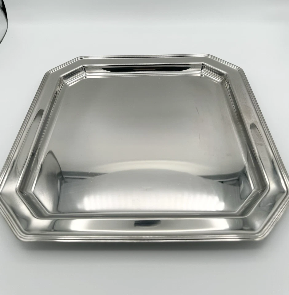 Reed Barton Galleria #2011S - 18/10 Stainless Large Square Tray, 13” - Image 1 of 4