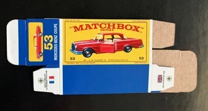 Matchbox #53 Mercedes ‘64-‘69 Type E Repro Box - Picture 1 of 2