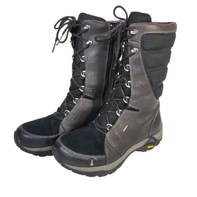 Botas de Senderismo Ahnu Para Mujer Talla 7 Púrpura Northridge Altas Invierno Cremallera Lateral Con Cordones Foto 1 de 4