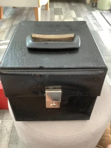 VINTAGE RETRO.  7" SINGLES CASE 1970'S - HOLD 100. approx Black   15 Large - Picture 1 of 4