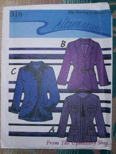 The Sewing Collection Alternatives Pattern 316 Upholstery Shop Jacket XS-XXL - Picture 1 of 2