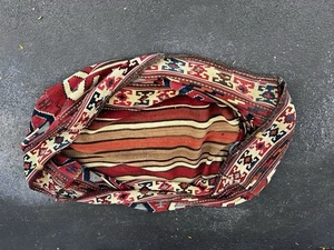Antique Shahsavan Mafrash Kilim/Rug cargo or Bedding bag Fabric Basket Red - Picture 1 of 11