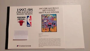 1997/1998 Chicago Bulls Season Ticket Folder - 6th Title - LAST DANCE ! - Picture 1 of 4