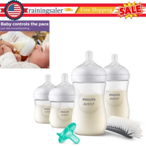 NEW Baby Bottle w/ Natural Response Nipple Newborn Gift Set Toddler Infants - Picture 1 of 6