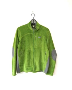 Patagonia Polartec Fleece R2 Zip Up Jacket Green Men’s Size Large - Picture 1 of 9