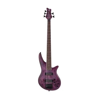 Jackson X Series Spectra Bass SBXP V Electric Guitar,Laurel FB,Trans Purple Burs - Image 1 of 4