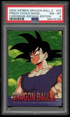 Dragon Ball Z ArtBox Chromium 03 Son Goku 2000 PSA 8 68476186 - Image 1 of 2
