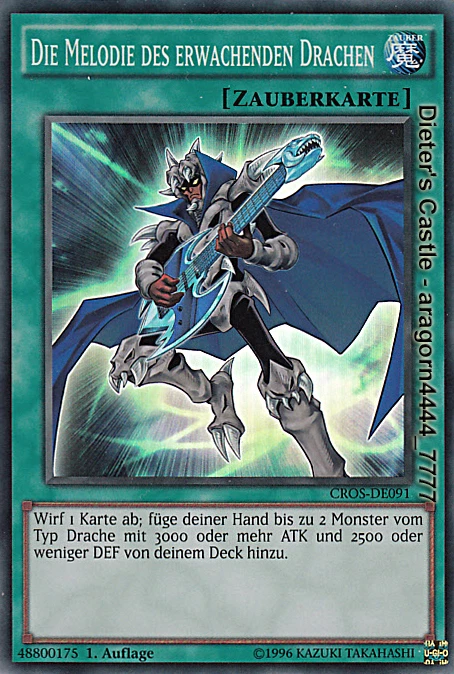 YU-GI-OH, DIE MELODIE DES ERWACHENDEN DRACHEN, CROS-DE091, 1. Auflage, TOP - Bild 1 von 1