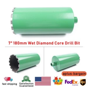 7"Wet Diamond Core Drill Bit for Concrete Granite Block Coring 13.5" Drill Depth - Picture 1 of 15