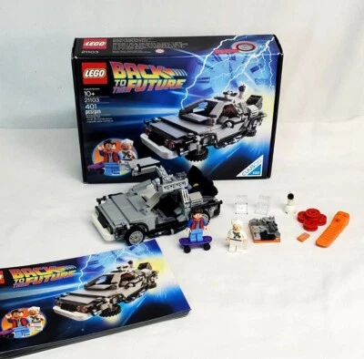 Lego Back to the Future DELOREAN Time Machine #21103 100% COMPLETE w DOC & MARTY - Image 1 of 4