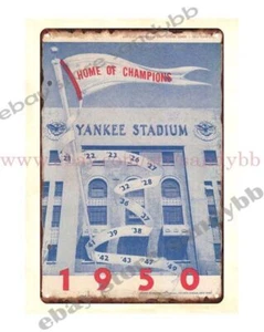 full color plaques 1950 baseball Senators -  Scorecard metal tin sign - Picture 1 of 4