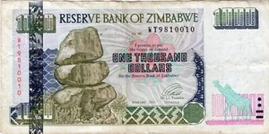 Billete Zimbabue 1000 dólares 2003 P12b - Imagen 1 de 2