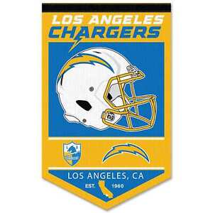Los Angeles Chargers History Heritage Logo Banner Flag