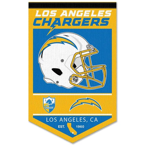 Los Angeles Chargers History Heritage Logo Banner Flag Cover