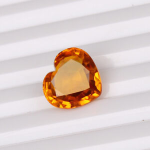 Natural Oregon Sunstone 7.05 Carat Copper Bearing Heart Certified Loose Gemstone