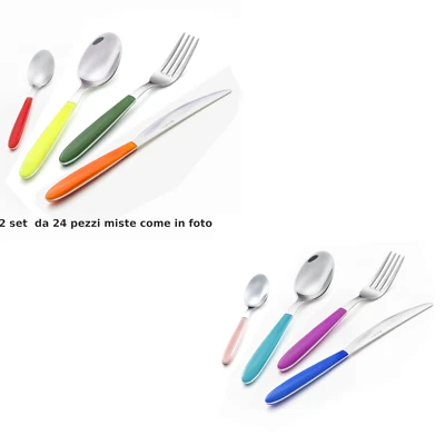 Servizio Posate VERO EME Colore Misto  (Colore Misto 48 PEzzi ) - Immagine 1 di 3