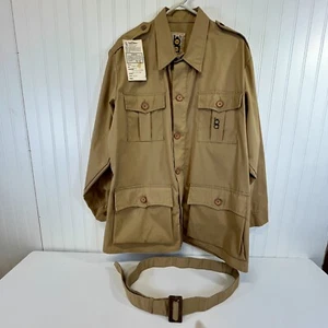 Vintage Neu mit Etikett Bob Allen Schießen Jagd Safari Langarm Gürtel Mantel/Jacke Gr. L - Bild 1 von 12
