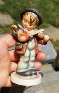 "4,75"" Vintage HUMMEL FIGUR KLEINER FIDDLER #4 TMK-3 Junge mit Violine Sehr guter Zustand 4-3/4" - Bild 1 von 14