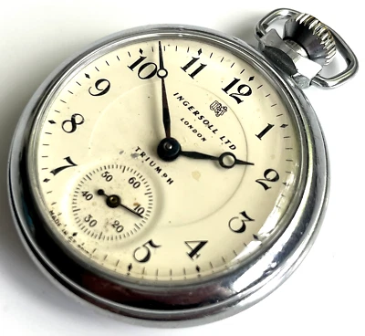 Pocket  Watch - Ingersoll  TRIUMPH London - Made In Great Britain - Vintage - Image 1 of 4