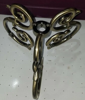 New Concord Decorative 7.5" Tall Ceiling Fan Scroll Kit Antique Brass AC-2000-AB - Image 1 of 2