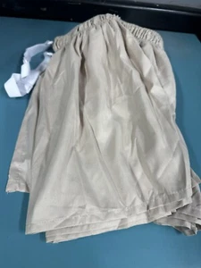 Falda de cama completa envolvente con volantes antipolvo, ajuste fácil y plisada de 15" caída de lino CGK - Imagen 1 de 3
