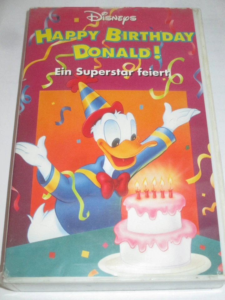 Walt Disney - Happy Birthday Donald - VHS/Zeichentrick/Abenteuer/Komödie/HOLO - Bild 1 von 1