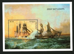 Antigua & Barbuda Stamps Sheet Great Battleships #11147 - Picture 1 of 1