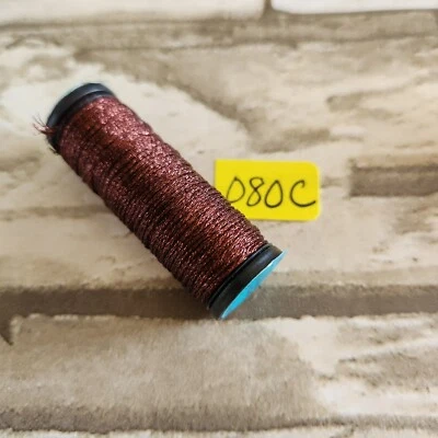 Kreinik 080C #12 Braid Cord 10 Meter Spool GArnet - Image 1 of 3