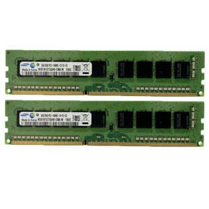 Samsung 2x 8GB 16 GB DDR3 ECC UDIMM Speicher PC3-14900E 1866 MHz für Workstation - Bild 1 von 4