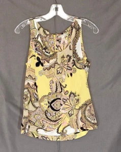 Dana Buchman -Multicolor Polyester Floral Pring Sleeveless Top - Size Small - Picture 1 of 2