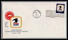 US FDC  # 1396 8c Postal Service Emblem  usps "New York" 1971, 9L984
