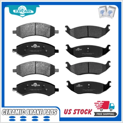 Pastillas de freno delanteras traseras de cerámica para Dodge Ram 1500 2017 2016 2015 2014 2013-2006 Foto 1 de 4