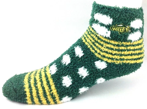North Dakota State Bison Green Homegator Fuzzy Socks Cover