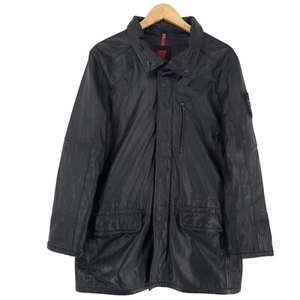 Strellson Leather Jacket Men Black Lr3 Size S 48 - Picture 1 of 9