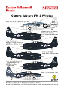General Motors FM-2 Wildcat - 72032 - decals - Zdjęcie 1 z 2