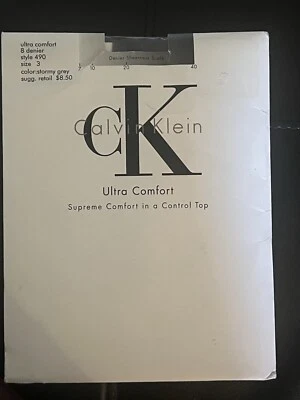 Calvin Klein Ultra Comfort 8 Denier Size 3 Style 490 Stormy Grey - Image 1 of 2
