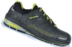 MENS LEATHER WORK SAFETY SHOES TRAINERS STEEL TOE CAP COFRA FOTOFINISH S3 SRC - Picture 1 of 1