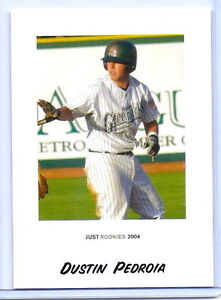 DUSTIN PEDROIA 2004 JUST MINORS ROOKIE CARD #60! BOSTON RED SOX! W/H TOP LOADER!