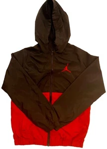 Jordan Boy’s Size Medium Windbreaker Jacket in Black & Red - Picture 1 of 3