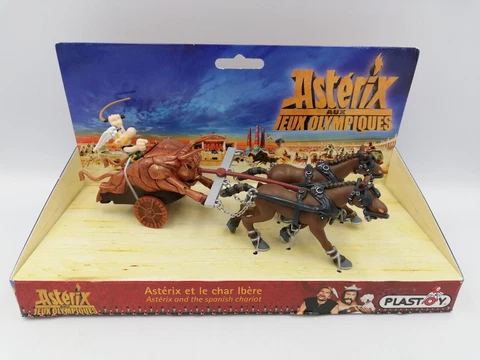 Plastoy Asterix at the Olympics Games: Asterix and the Spanish Chariot RARE New Cover