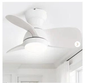 Sofucor 23 in. Indoor/Outdoor Small Modern White Ceiling Fan with Remote - Picture 1 of 5