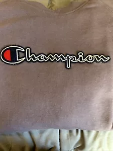 Champion Hoodie Script Logo Color Purple Women’s Size Medium - Picture 1 of 10
