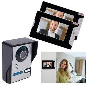 Video Türsprechanlage 7" Monitor Mit Kamera Klingel Türklingel 2-familienhaus DE - Bild 1 von 20
