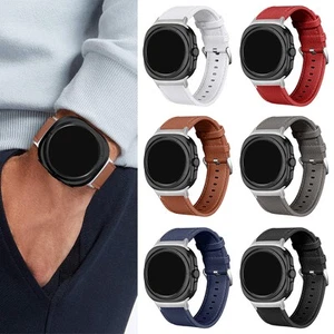 Bracelet de Montre Connectée en Cuir Véritable - Confortable et Flexible - Compa - Zdjęcie 1 z 30
