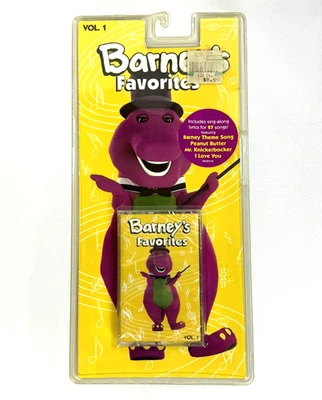 Barney's Favorites Vol 1 Cassette Tape 1993 Vintage Collectible Kids Music Songs - Image 1 of 4