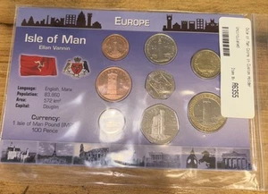 Littleton World Coin Set Isle of Man UNC 1,2 Pounds 50,20,10,5,2,1 Pence - Bild 1 von 3