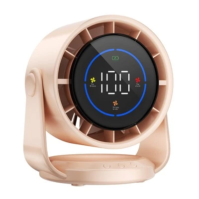 Portable Mini Fan With Silent Built-in 4000 Mah Polymer Battery - image 1 of 4