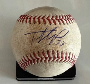 TEOSCAR HERNANDEZ DODGERS SIGNED BALL GAME USED FROM 2024 SEASON MLB AU PSA/DNA - Picture 1 of 15