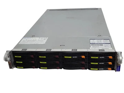 supermicro X11DPU-G6-NI22, 2x Xeon Gold 6144, 16GB DDR4, 4x 12TB HDDs, READ _ - Image 1 of 4