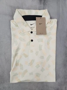 Nike Tour Dri-Fit Golf Yellow Polo FD5739-113 Men's Size Medium New - Picture 1 of 10
